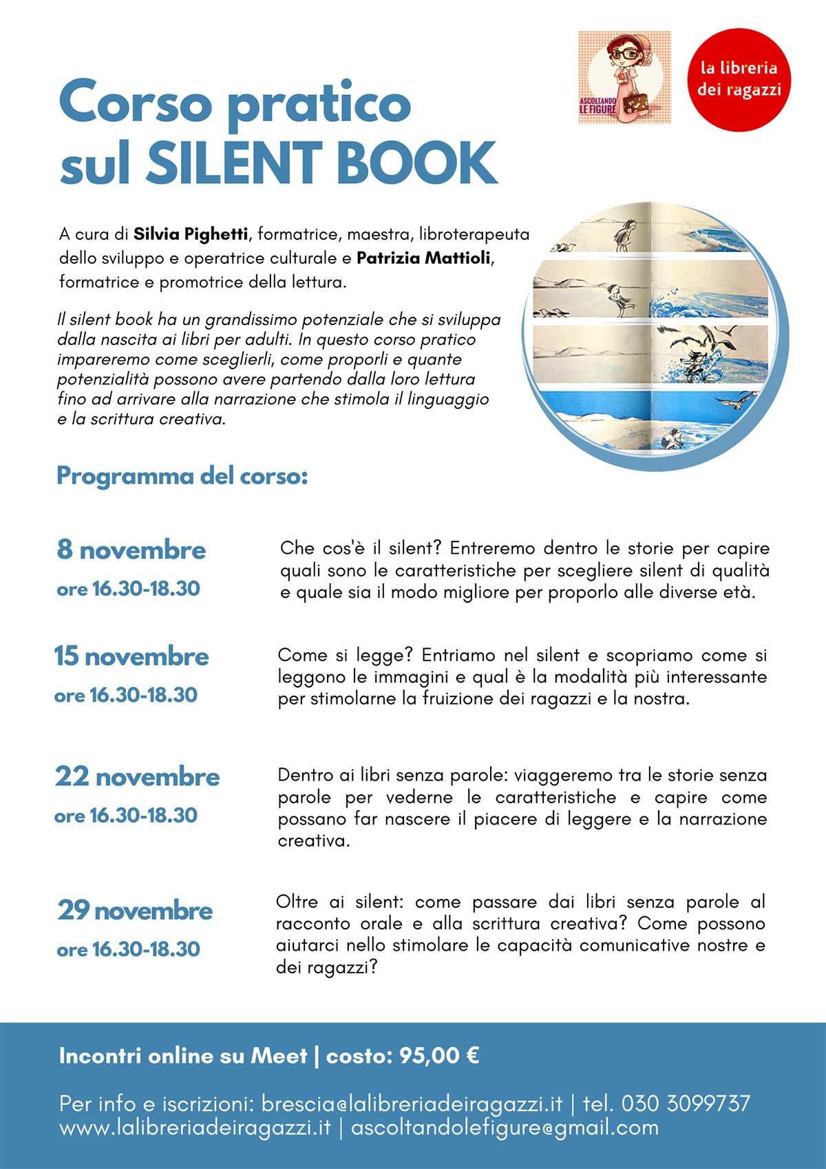 Corso pratico lettura silent book alla Librerai dei Ragazzi di Brescia