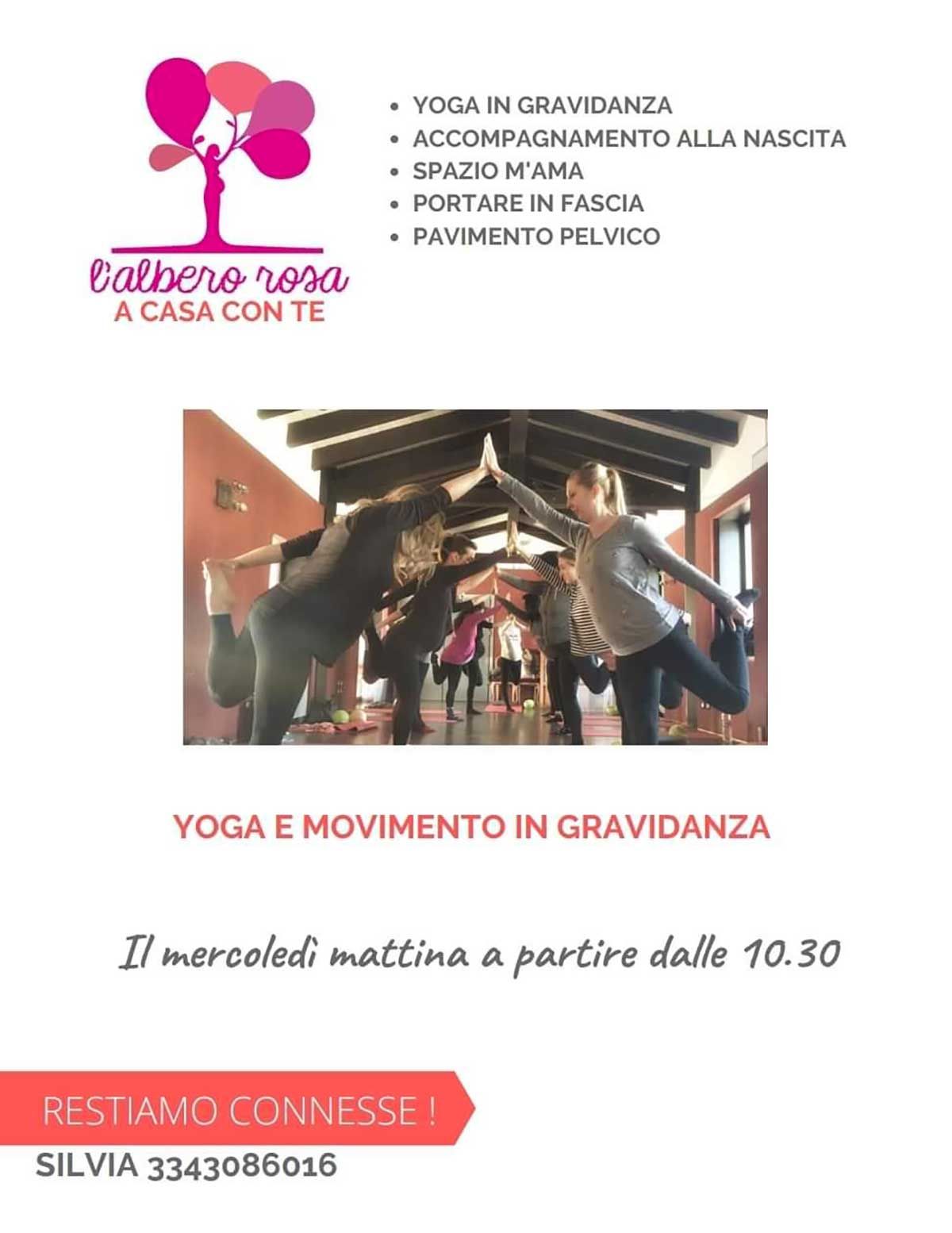 yoga-movimento-gravidanza-albero-rosa-online