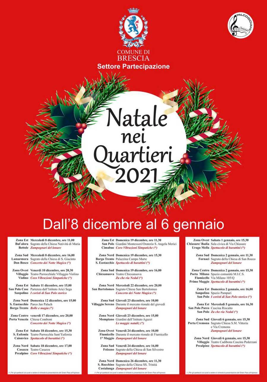 Natale nei quartieri a Brescia 2021