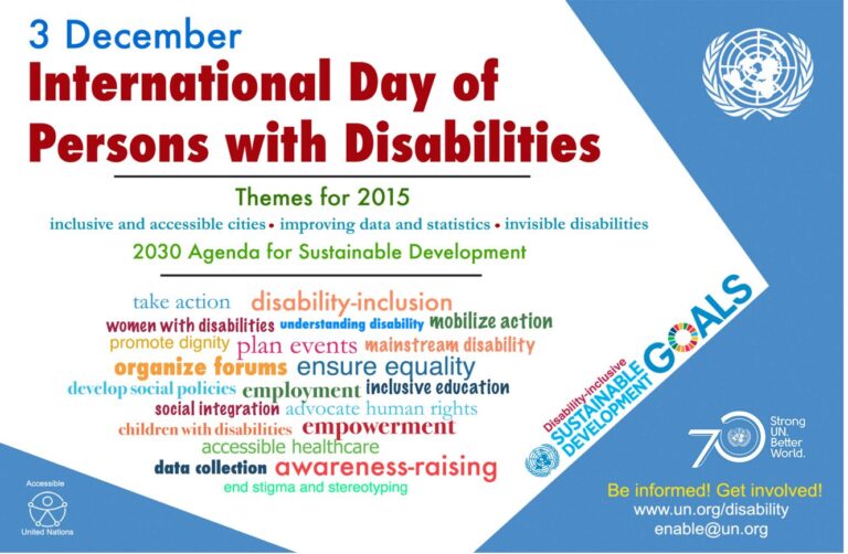 Giornata internazionale persone con disabilità