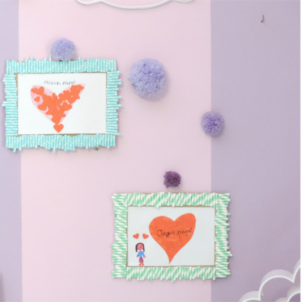 Cornice Di Legno Fai Da Te Per La Festa Del Papà – Kit Con 15 Ciondoli Da Decorare Per Bambini