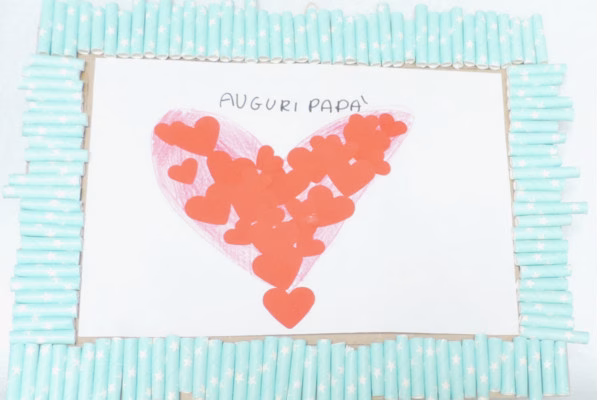 Una cornice fai da te per la festa del papà