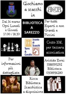Sarezzo - Giochiamo a scacchi @ Sarezzo - Biblioteca comunale del Bailo | Sarezzo | Lombardia | Italia