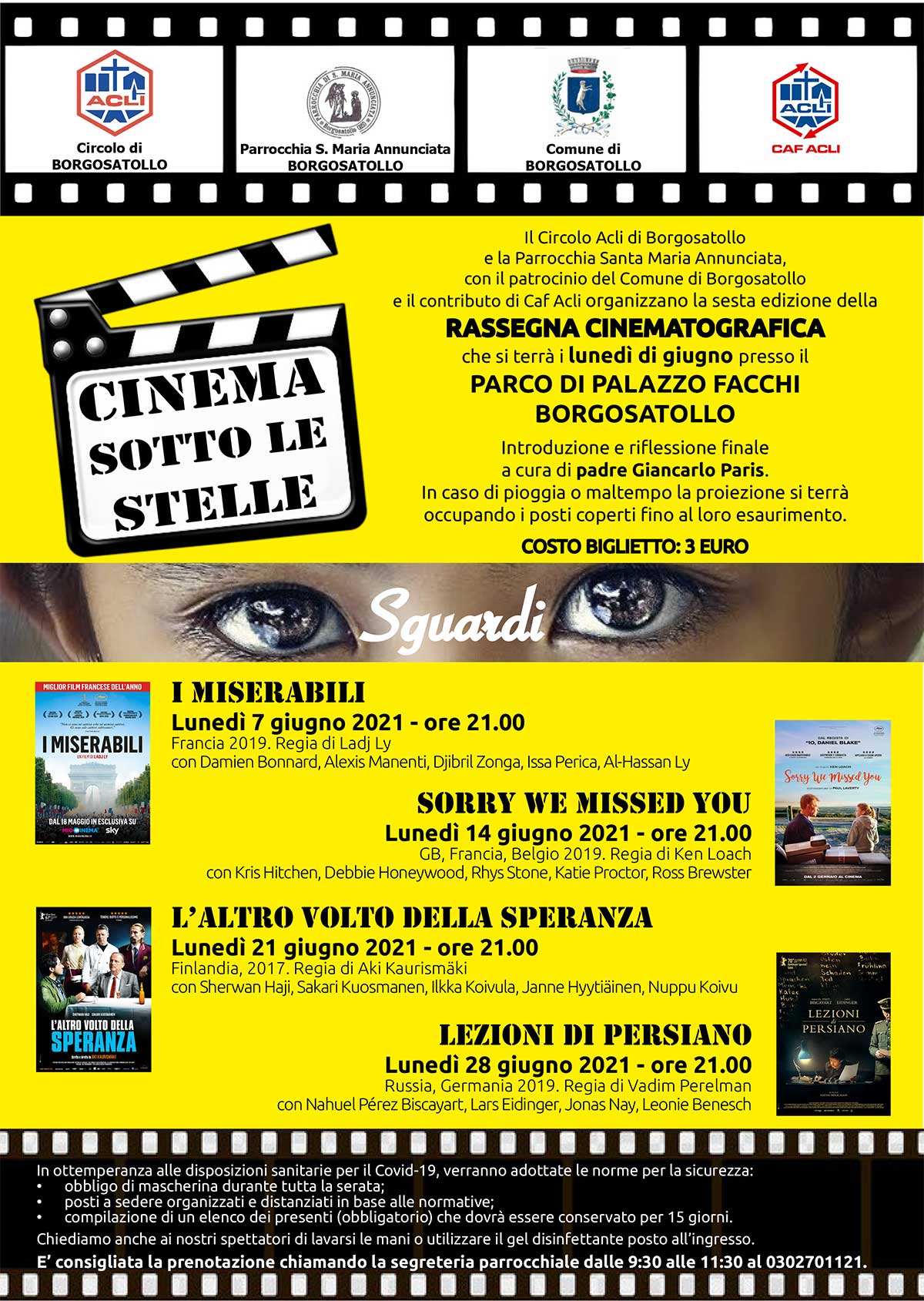 Rassegna estiva Cinema sotto le stelle – Borgosatollo | Bresciabimbi