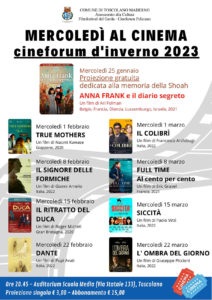 Mercoledì al cineforum di Toscolano @ Auditorium Sc. Media - Toscolano | Toscolano Maderno | Lombardia | Italia