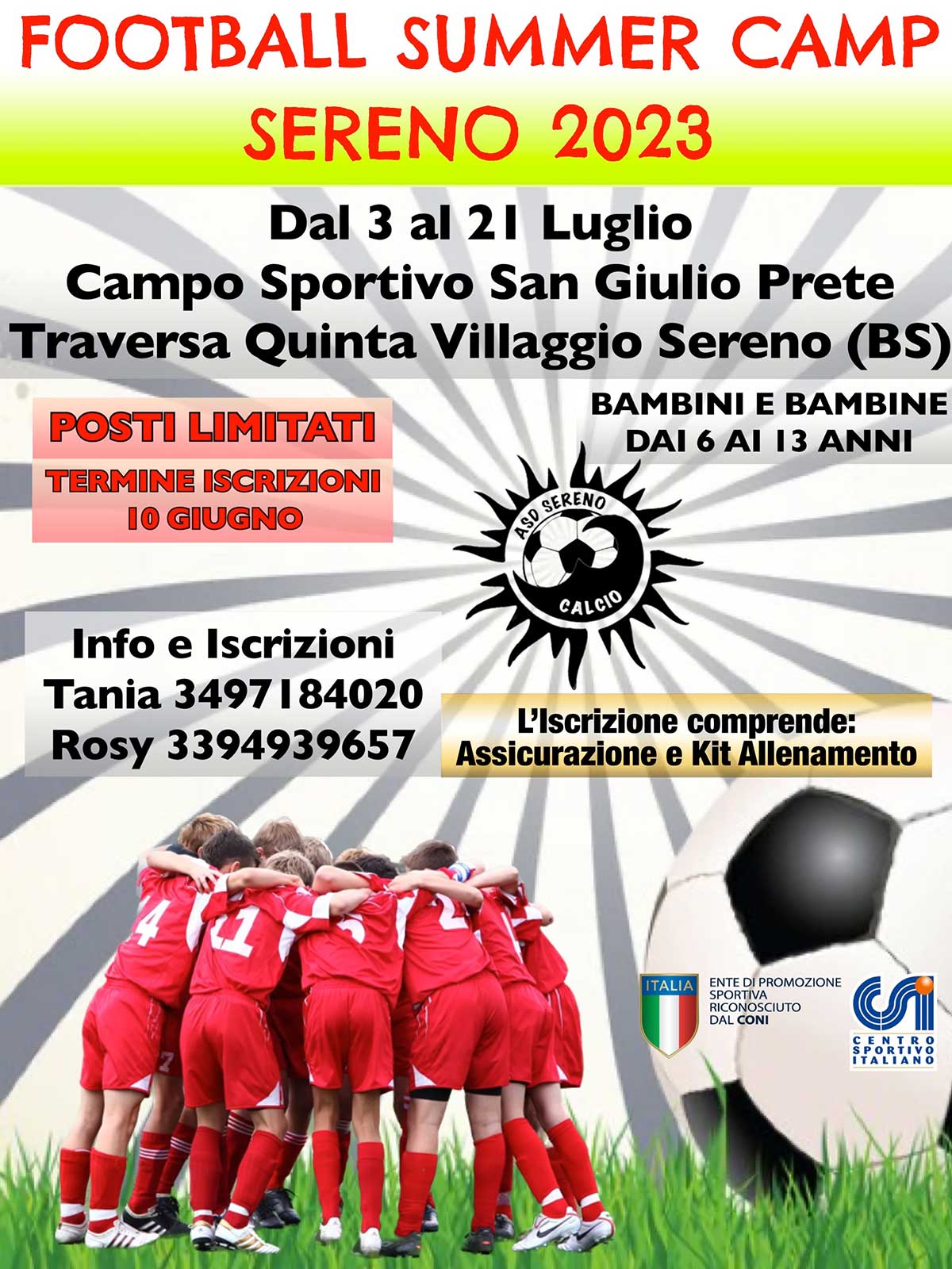 Football summer Camp 2023 Bresciabimbi