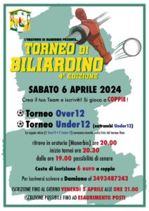 Manerbio - 4° torneo di biliardino @ Oratorio San Filippo Neri