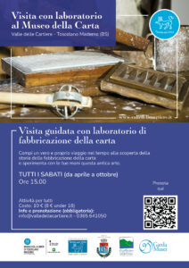 Toscolano Maderno - Come un Mastro Cartaio! - Laboratorio di fabbricazione della carta @ Museo della Carta Toscolano Maderno