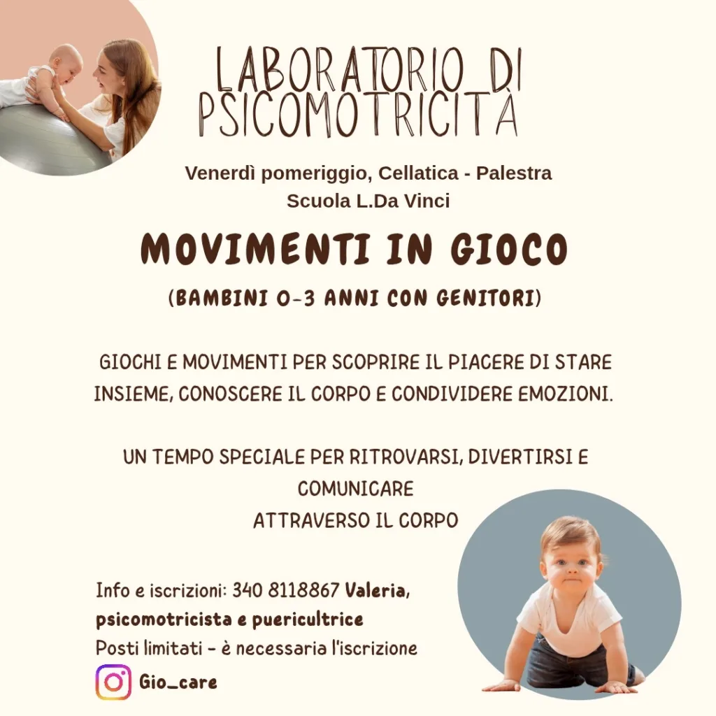 Psicomotricità genitore bambino (0-3 anni)