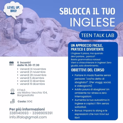 Sblocca l'inglese - Teen Talk Lab